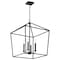Nuvo Emma 4-Light Large Pendant - Matte Black Finish 60/7942 - alternate 4